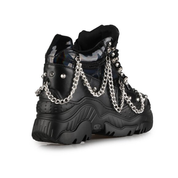 SPACE CANDY Interstellar Black Hologram Platform Sneaker - Picture 3 of 3